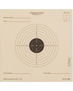 Zielscheiben Luftgewehr, 14x14, 125er