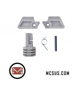 EMF100 MCS100 Detent Plate Left/Right + Magazine Release Lever + Spring + Pin (HDE Tan)